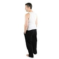thumbnail image 3 of Leveret Mens Flannel Pants Black Medium, 3 of 3