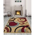 thumbnail image 1 of Ottomanson Royal Collection Jute Backing Geometric Design Indoor/Outdoor Area Rug, Beige, 1 of 7