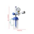 thumbnail image 3 of Guardurnaity Inhalador de oxígeno Botella de humidificación de oxígeno reductora de presión Botella de humidificación Medidor de válvula Ayudas para vestirse con gancho de botón, 3 of 6