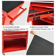 thumbnail image 4 of Noaman 4-Drawer Multifunctional Tool Cart with Wheels, Red, 4 of 23