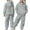 Grey, variant on CHENge Girls Tracksuit Set - Wide Leg Sweatpants With Hoodie - Soft Flare Sweatpants for Girls (Sizes 7â16)