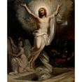 thumbnail image 3 of Robert Wilhelm Ekman 12x14 Black Modern Framed Museum Art Print Titled - Resurrection of Christ, Sketch of the Altarpiece of the Present-Day Central Pori Church, 3 of 5