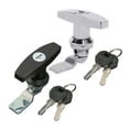 thumbnail image 2 of Rust Proof T Shape Handle Lock Trailer Toolbox Drawer Cabinet Door Lock Latch Anti-theft For Caravan RV Truck Motor Home ,Safe Reliable, 2 of 7
