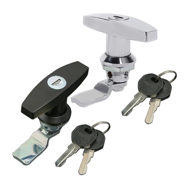 Rust Proof T Shape Handle Lock Trailer Toolbox Drawer Cabinet Door Lock Latch Anti-theft For Caravan RV Truck Motor Home ,Safe Reliable
