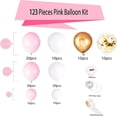 thumbnail image 4 of Pink White and Gold Balloon Garland Arch Kit - 123pcs Rose Gold Balloons for Girls Birthday Baby Shower Wedding Bridal Shower Party Decorations, 4 of 4