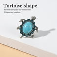 thumbnail image 3 of Anillo De Tortuga Con Diamantes De Imitación, Elegante Joyería Ajustable, Seguro, Elegante Anillo De Turquesa, Portátil Para Mujeres Para Fiesta De Halloween, 3 of 7