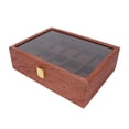 thumbnail image 2 of 10 Slots Watch Dislpay Box Soft Pillow Watch Organizer Watch Storage Case with Glass Lid, 2 of 14
