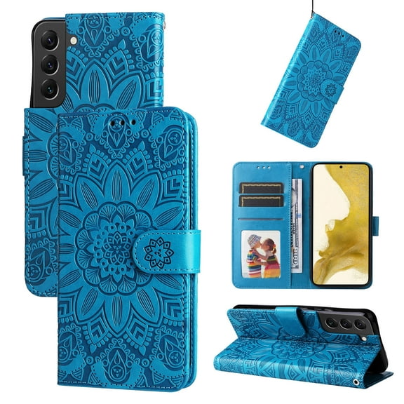 For Samsung Galaxy S22  5G Embossed Sunflower Leather Phone Case For Samsung Galaxy S22  5G