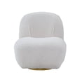 thumbnail image 6 of Newboti Yedaid White Teddy Sherpa Accent Chair w/ Swivel 749421621895598, 6 of 8