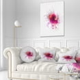 thumbnail image 3 of Designart Stylish Pink Watercolor Flower - Floral Throw Pillow - 12x20, 3 of 5