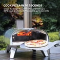 thumbnail image 3 of BIG HORN OUTDOORS 12" Dual-Fuel Pizza Oven with Pizza Stone,  Pizza Maker – Wood Pellet and Propane Gas, 3 of 9