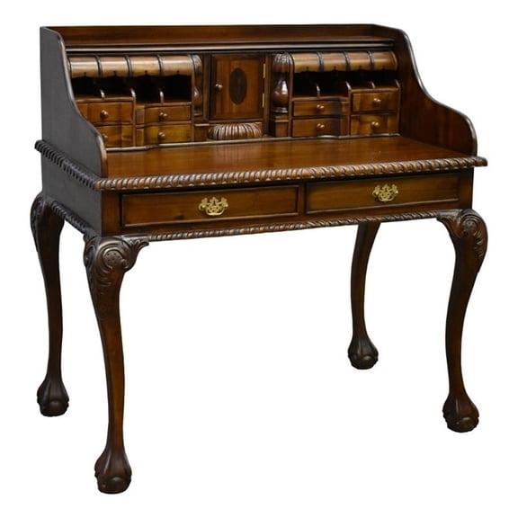 Crafters and Weavers Legacy Escritoire Secretary Desk - Brown Walnut