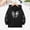 Black, variant on Little Girls Pink Zip Up Hoodie Heart Spider Web Graphic Full Zip Long Sleeve Kangaroo Pocket,Size 5-6 T
