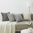 thumbnail image 5 of Top Finel Gray Country Decorative Pillow Covers, Velvet 18x18 Inch, Set of 4, 5 of 8