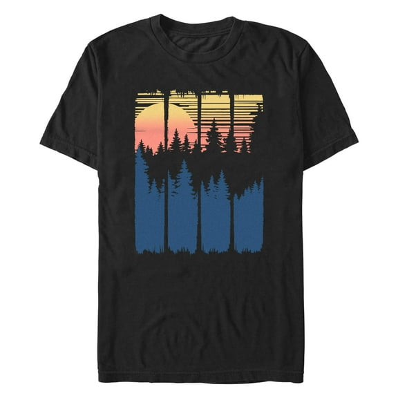 Men's Lost Gods Forest Scene  Graphic T-Shirt