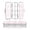 Pink Butterfly Knot and Flowers, variant on Plastic Pencil Box Large Capacity Pencil Boxes Clear Boxes with Snap-Tight Lid Stylish Office Supplies Storage Organizer Box Pink Bow Pattern