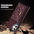 thumbnail image 6 of for Samsung Galaxy S22 Ultra (Not S22) Crossbody Wallet Case for Women, Bling Glitter PU Leather Phone Case with RFID Blocking Card Holder Cover for Samsung Galaxy S22 Ultra SZ Red, 6 of 9