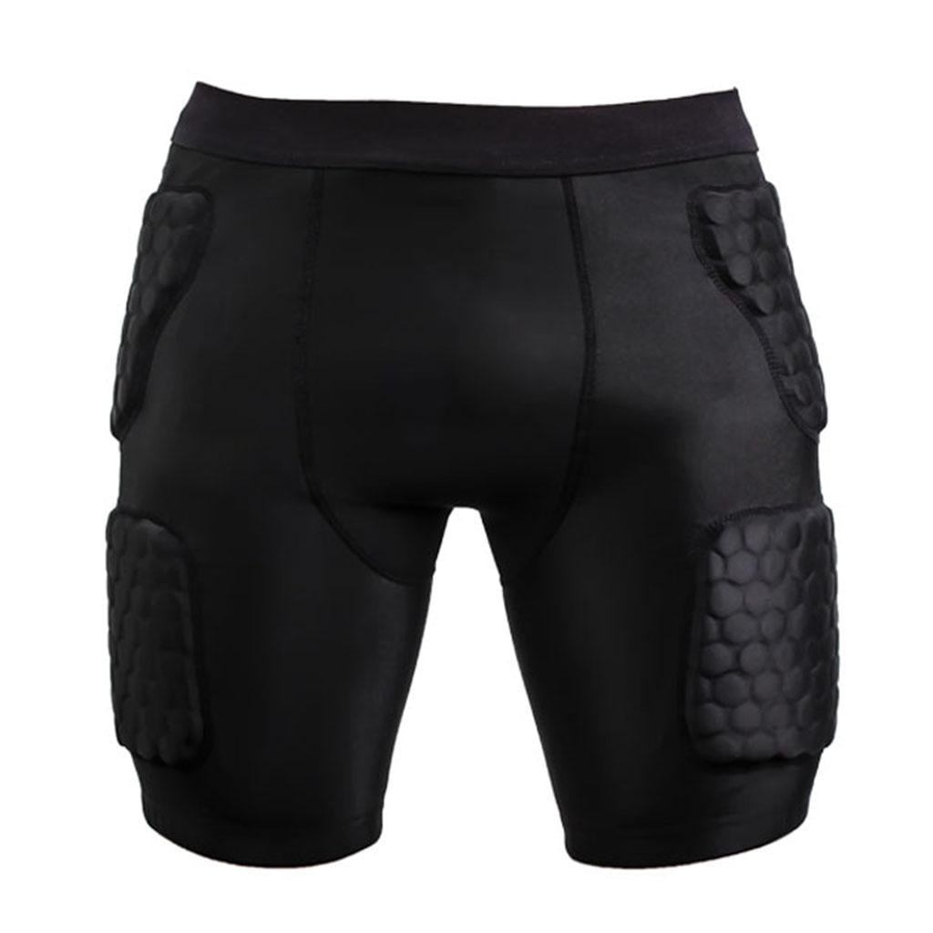 Mens Boys Thigh Pads Basketball Shorts for Hip Protectors DGYAO Cycling Padded Shorts Bicycle Shorts Men X-Large