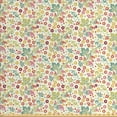 thumbnail image 1 of Floral Fabric by the Yard, Colorful Summer Flowers with Retro Effect Lively Garden in Blossom Themed Art, Decorative Upholstery Fabric for Chairs & Home Accents, Multicolor by Ambesonne, 1 of 4