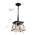 thumbnail image 3 of Lámpara colgante Q&S Farmhouse Vintage Candelabro, 3 of 9