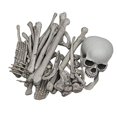 thumbnail image 1 of Bolsa de fiesta MOKRY con cráneo de esqueleto a tamaño real para cementerio de Halloween. Incluye 28 piezas, 1 of 3