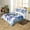 Navy White, variant on YST Safari Horse Queen Duvet Cover, Farm Animal Bedding Set, Bohemian Dreamcatcher Bed Set Teal Ombre Comforter Cover, Tribal Feather Bedspread Cover (Zipper Closure),No Comforter