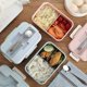 thumbnail image 1 of Leakproof Bento Box For Adults With 3 Compartment Lunch Box For Kids With Spoon & Chopsticks Microwave Dishwasher Safe BPA Free Meal Box With Handle, 1 of 5