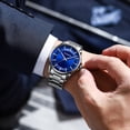 thumbnail image 6 of Curren Simple Men's Watches Quartz Luminous Hands Stainless Steel Band Classical Business Wristwatches New - Quartz Wristwatches, 6 of 6