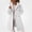 White, variant on ITSAME Womens Fuzzy Fleece Long Coat Sherpa Lapel Collar Zip Up Winter Warm Comfy Outerwear Army Green Size M
