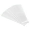 thumbnail image 1 of Uxcell 145x35mm 3.5 a 3.58 pulgadas de diámetro bandas de envoltura de contracción de PVC perforadas claras 250 paquetes, 1 of 5