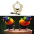 thumbnail image 1 of Espejo de pájaro con percha, juguetes de espejo para loros, jaula para mascotas, juguete para , , , , pinzones, Madera Salvador Espejo de pájaro con percha, 1 of 8