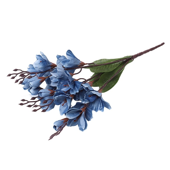 Wozhuo Spring Magnolia Artificial Flowers Silk Fabric Home Decor Realistic Look