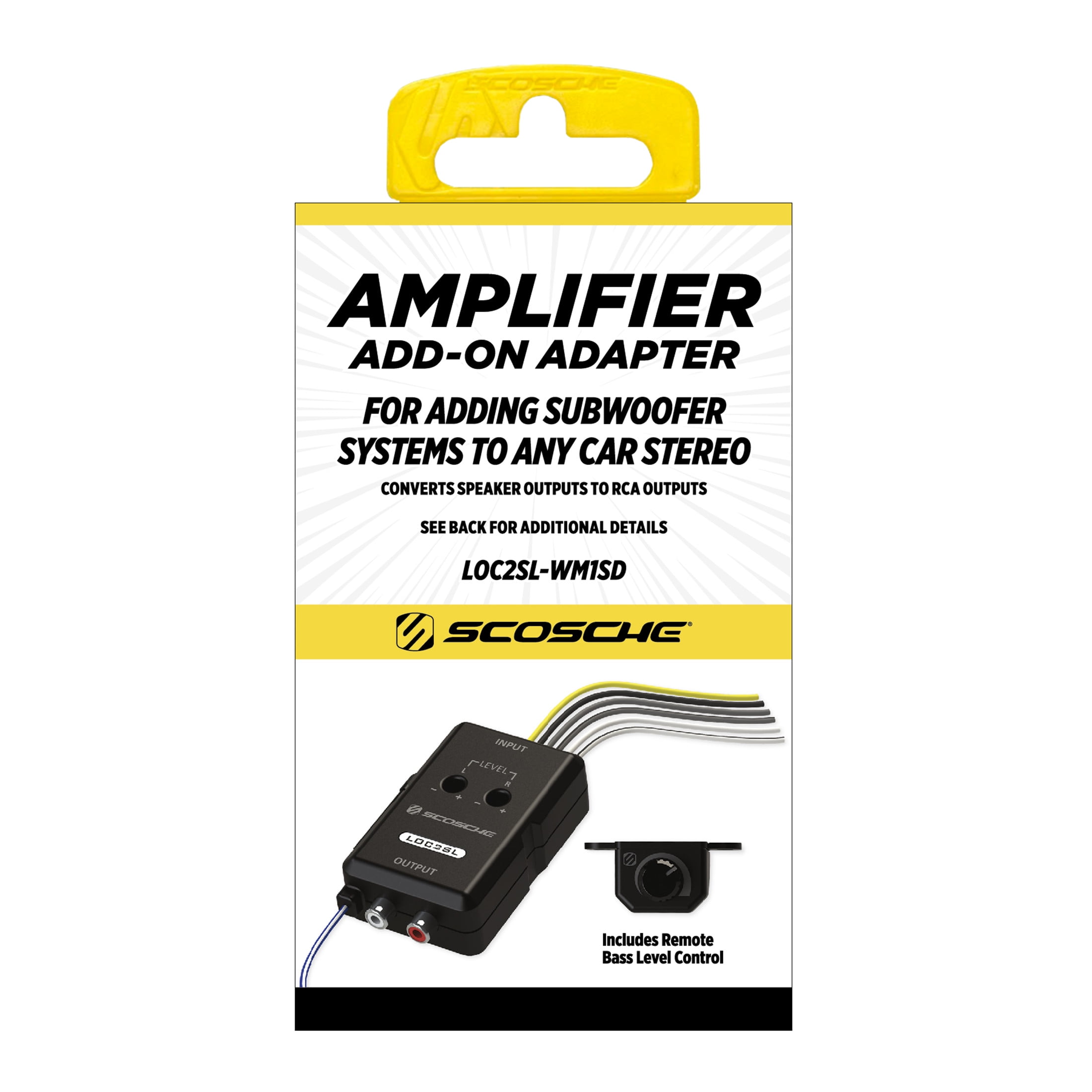 Scosche LOC2SL-WM Line Output Converter w/ Remote Control Knob RCA