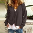 thumbnail image 5 of Yokua Womens Button Up Cardigan Knit Fabric Simple Design Long Sleeve Sweater Jacket, 5 of 7