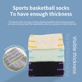 thumbnail image 2 of Hehanda Men's Casual Breathable Mid-Calf Sports Socks, 2 of 6