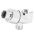 thumbnail image 2 of Electroplating Tee Shower Head Bracket Holder Adapter Fittings for Home Bathroom Use, 2 of 5