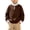 Brown, variant on YUANxueke Boys & Girls Fleece Color Block Sweatshirt Long Sleeve Zip Up Mock Neck Pullover Top,Army Green,3 Years