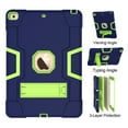 thumbnail image 5 of FIEWESEY For New iPad 10.2 inch 9th/8th/7th Generation Case, Hybrid Heavy Duty Rugged Shockproof Protective With Kickstand for Apple iPad 10.2 inch 7th/8th/9th Gen 2019/2020/2021 Released(Navy/Green), 5 of 6