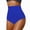 Dark Blue, variant on Women's High Waisted Bikini Bottoms Tummy Control Full Coverage Bathing Suit Swimsuits Bottoms(Dark Blue,XXL)