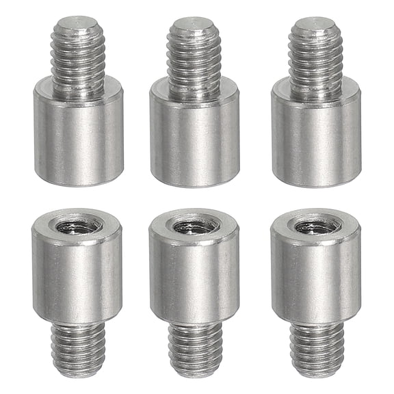 6pcs M5x6mm Male to M4x8mm Female Thread Spacer Standoffs Screws