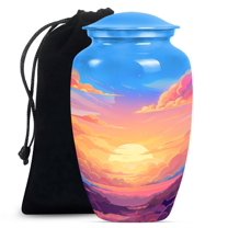 SUBSH Clouds Urn - Urns for Burial - Adult Urns for Human Ashes Men - Ashes Holder - Urns for Ashes Adult Female Mom - Cremation Urns for Ashes (10 inch Pack of 1)