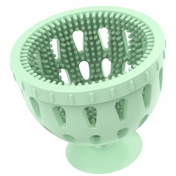 Charlodey Egg Brush Cleaner Egg Scrubber for Fresh Eggs Silicone Egg Washer Machine Tool Egg Spinning Cleaner Brush Multifunctional Vegetable/Egg Scrubber Easy to Clean Green