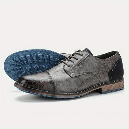 

Men‘s British Style Leather Lace Up Martin Boots Wear-resistant Non Slip Walking Shoes 2023 Spring New
