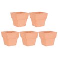 thumbnail image 5 of 5pcs Terracotta Pot Clay Flowerpot Mini Nursery Pot Thickened Plant Nursery Pots Flower Containers, 5 of 5