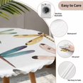thumbnail image 3 of Dragonfly Round Tablecloth for 36-44 Inch Tables, Fitted Table Cover with Elastic Edge, Watercolor Colorful Nature Painting Art Waterproof Outdoor Table Cloth Protector for Patio Garden Dinner Picnic, 3 of 9
