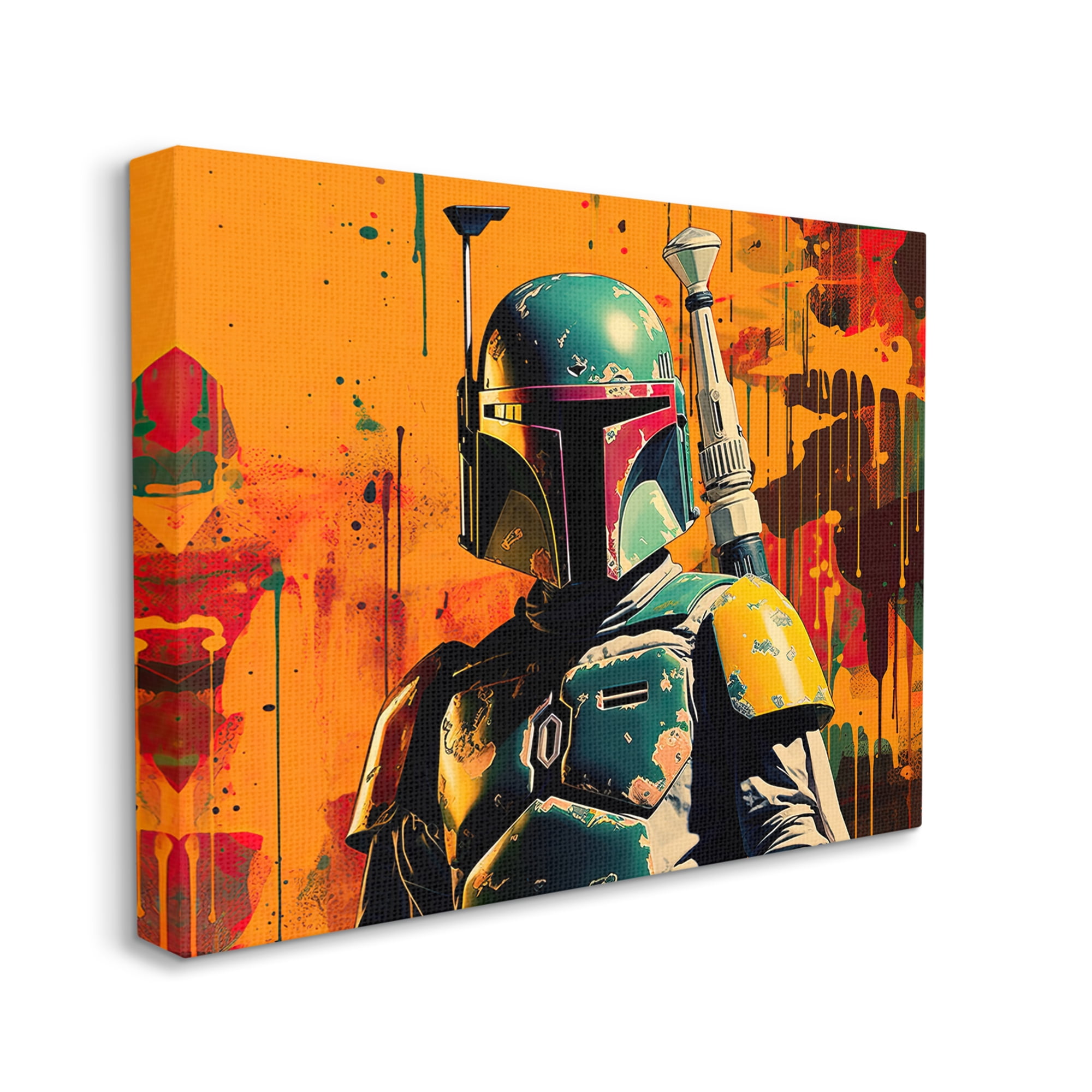 Stupell Industries Sci-Fi Pop Urban Style Fairy Tales & Fantasy Painting Gallery Wrapped Canvas Art Print Wall Art, 40 x 30