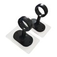 thumbnail image 5 of CoudarTitie 2 Pieces Ceiling Curtain Rod Brackets Closet Poles Hangers for Bedroom Hotel Black, 5 of 9