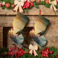 thumbnail image 6 of Vsdgher Castle Red Green Sky Dragon Christmas Stockings 18 inch Large Kids Stocking Bags Hanging Socks for Christmas Decor Decorations, 6 of 7
