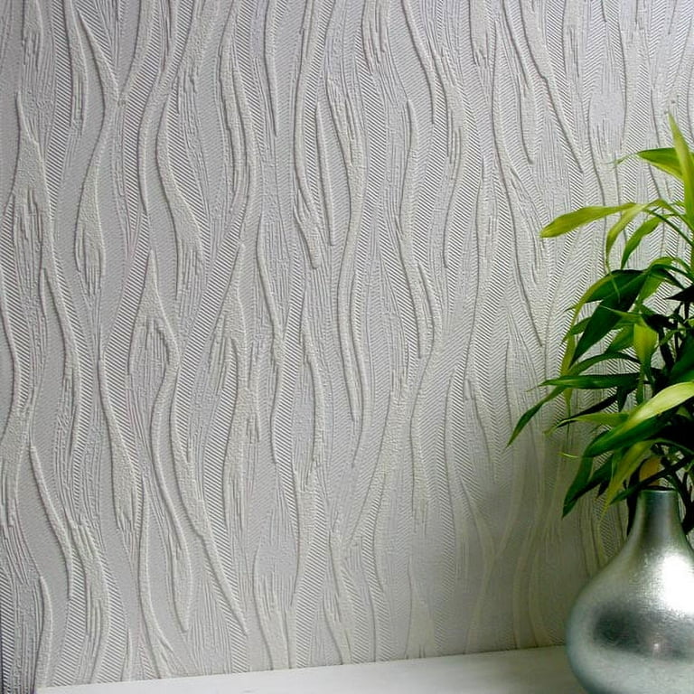 White textured wallpaper deals