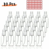 WuPing 30 Pack Spray Bottles, 1oz/30ml Clear Plastic Travel Refillable Spray Bottle, Perfume Refill Atomizing Bottle